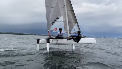 De nieuwe VIPER met of zonder foils op dezelfde catamaran