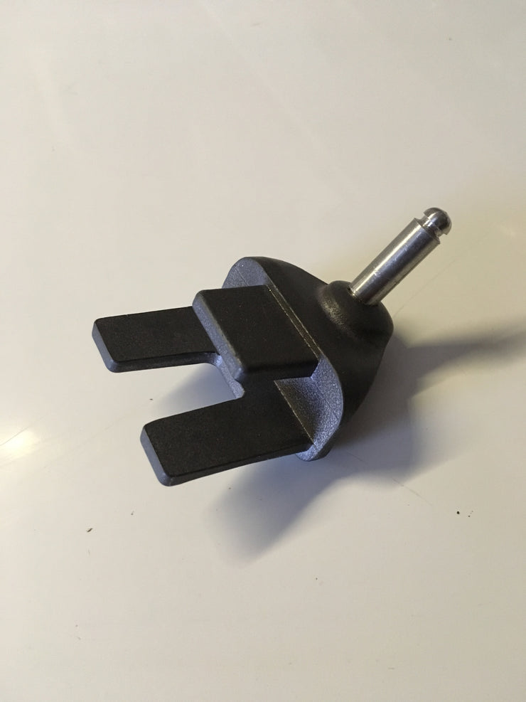 Uiteinde helmstok bakboord met pin - Embout de barre babord + axe DT 0514